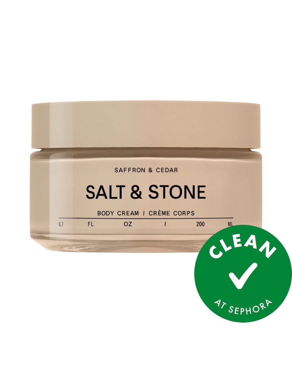 Salt & Stone Saffron & Cedar Body Cream - 200 ML